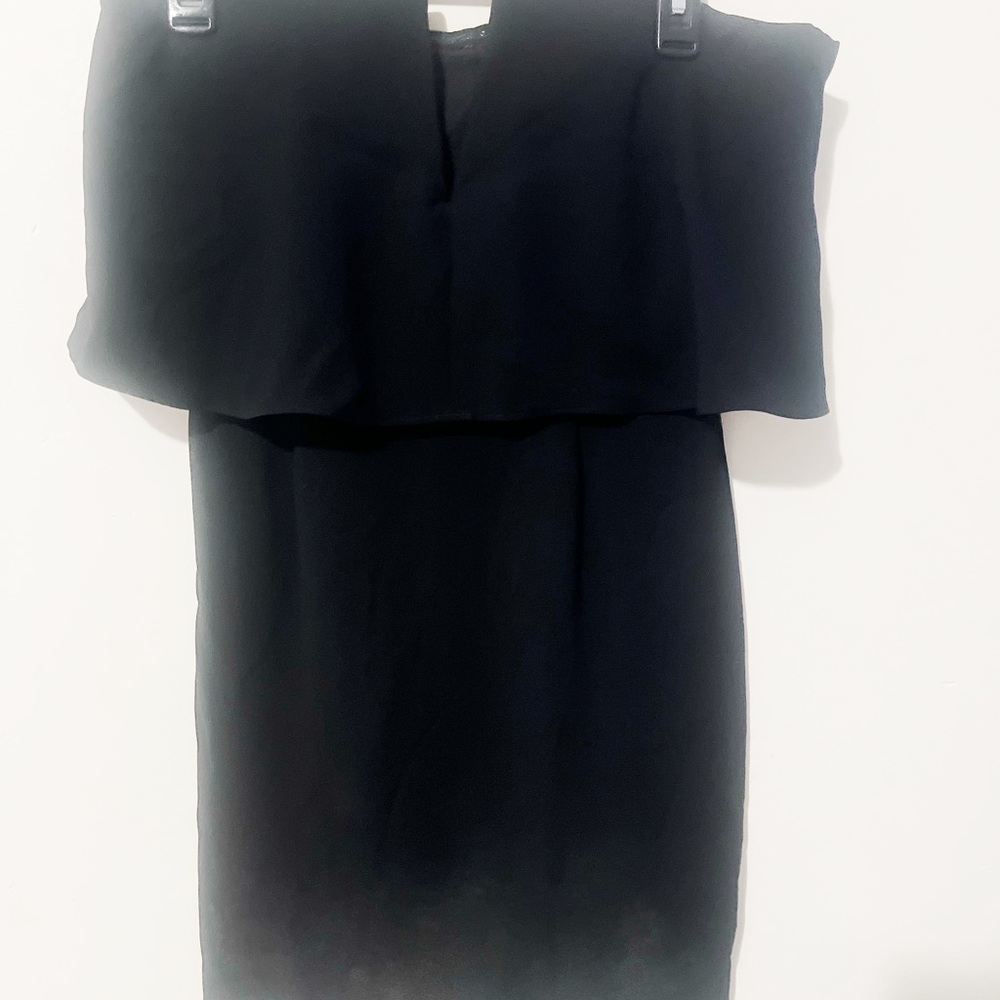BCBG Elegant Black Shelf Chest Bodycon Women's Dress